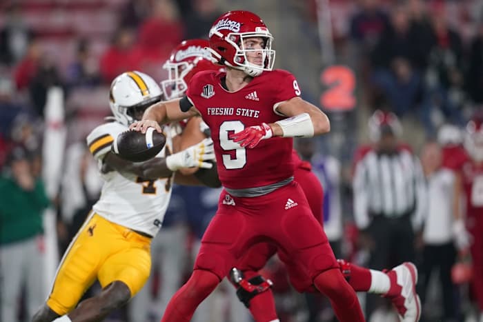 Fresno State’s Jake Haener doesn't project as an early-round draft pick but could a candidate to be the next Mr. Irrelevant.
